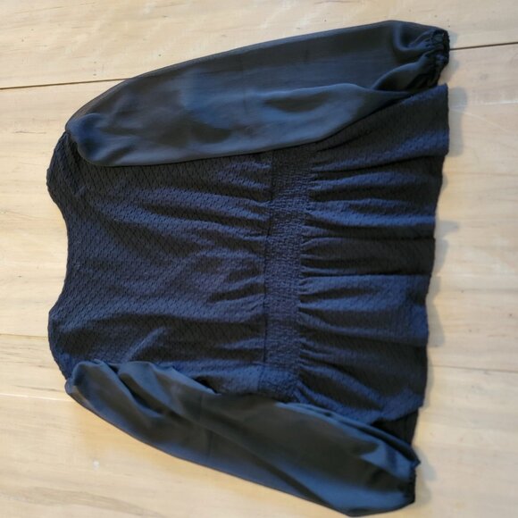 Maurices Womens Shirt Size XL NWT‎ Black Classic Career Dressy Flowy Top - Picture 9 of 11